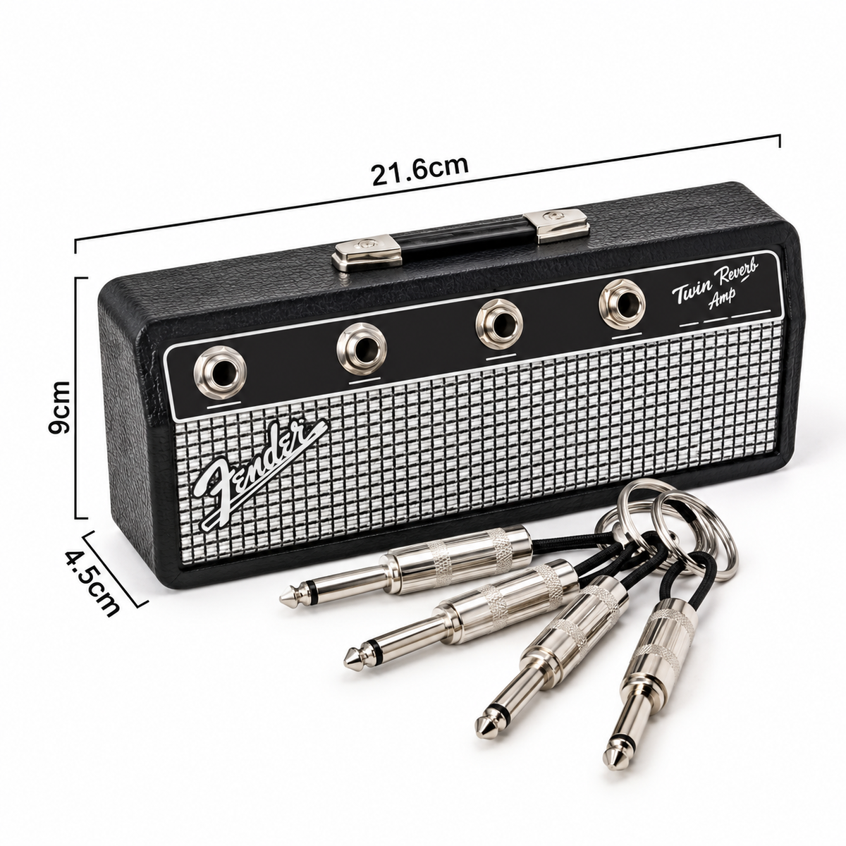 Llavero de pared amplificador con 4 jacks